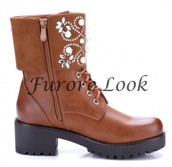 PROMO Stivaletti camel 0-180 - numero 41