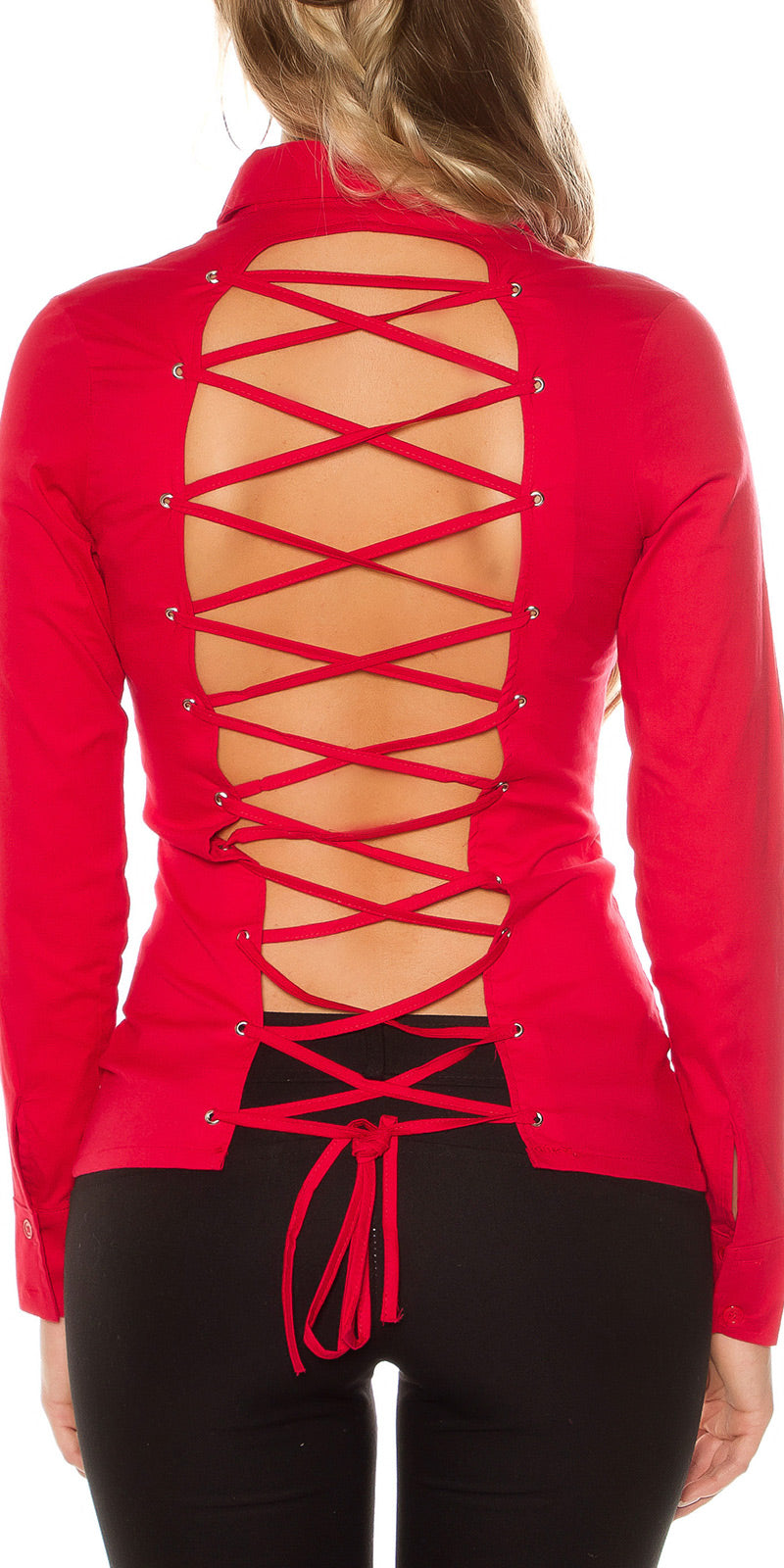 Camicia con lacci 0000ISF2130