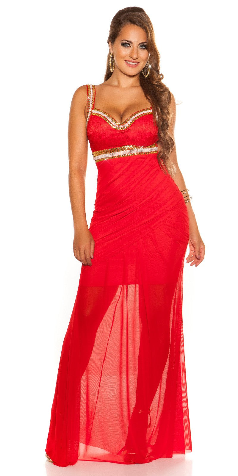 Abito rosso elegante 0000K9126-N