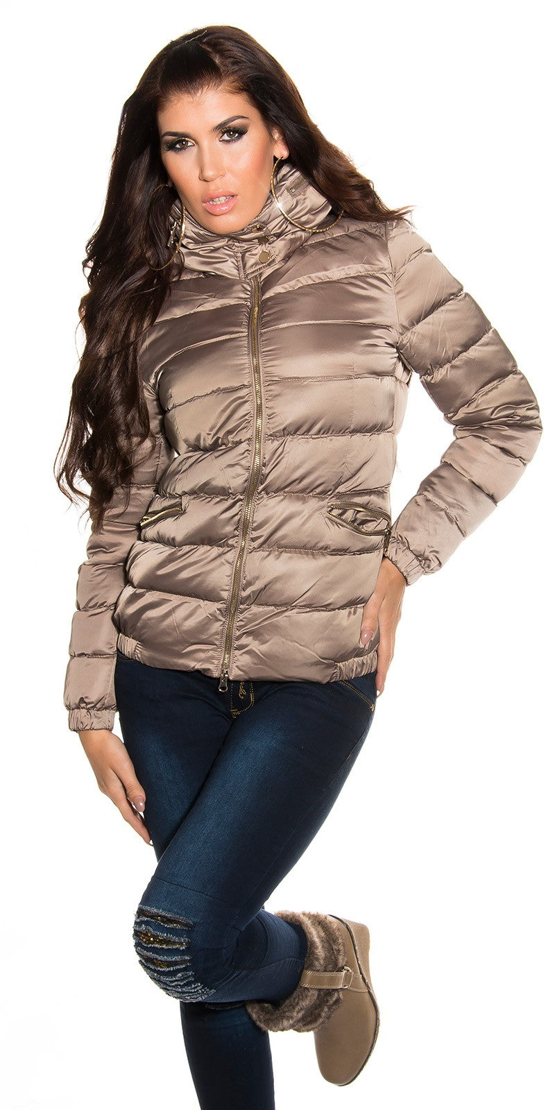 Piumino giubbotto cappuccino 0000Y-785 - taglia M