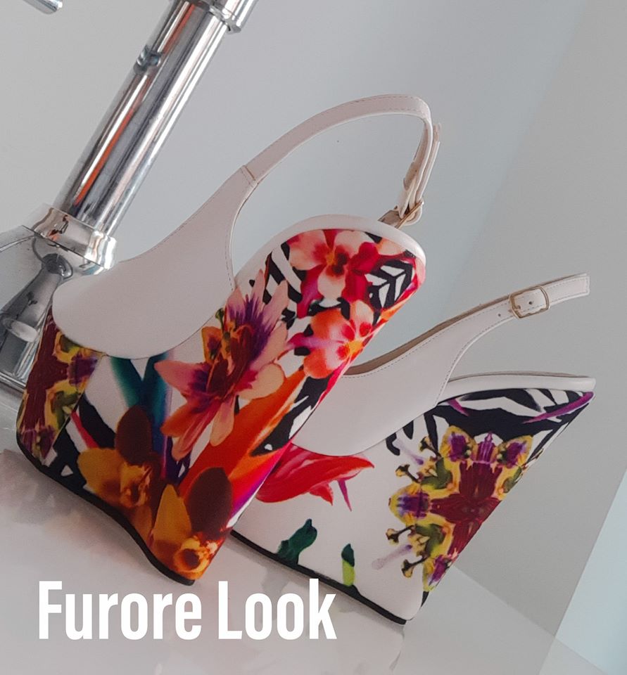 Numero 35-37- Made in Italy - Zeppe 15 cm Modello Cassandra