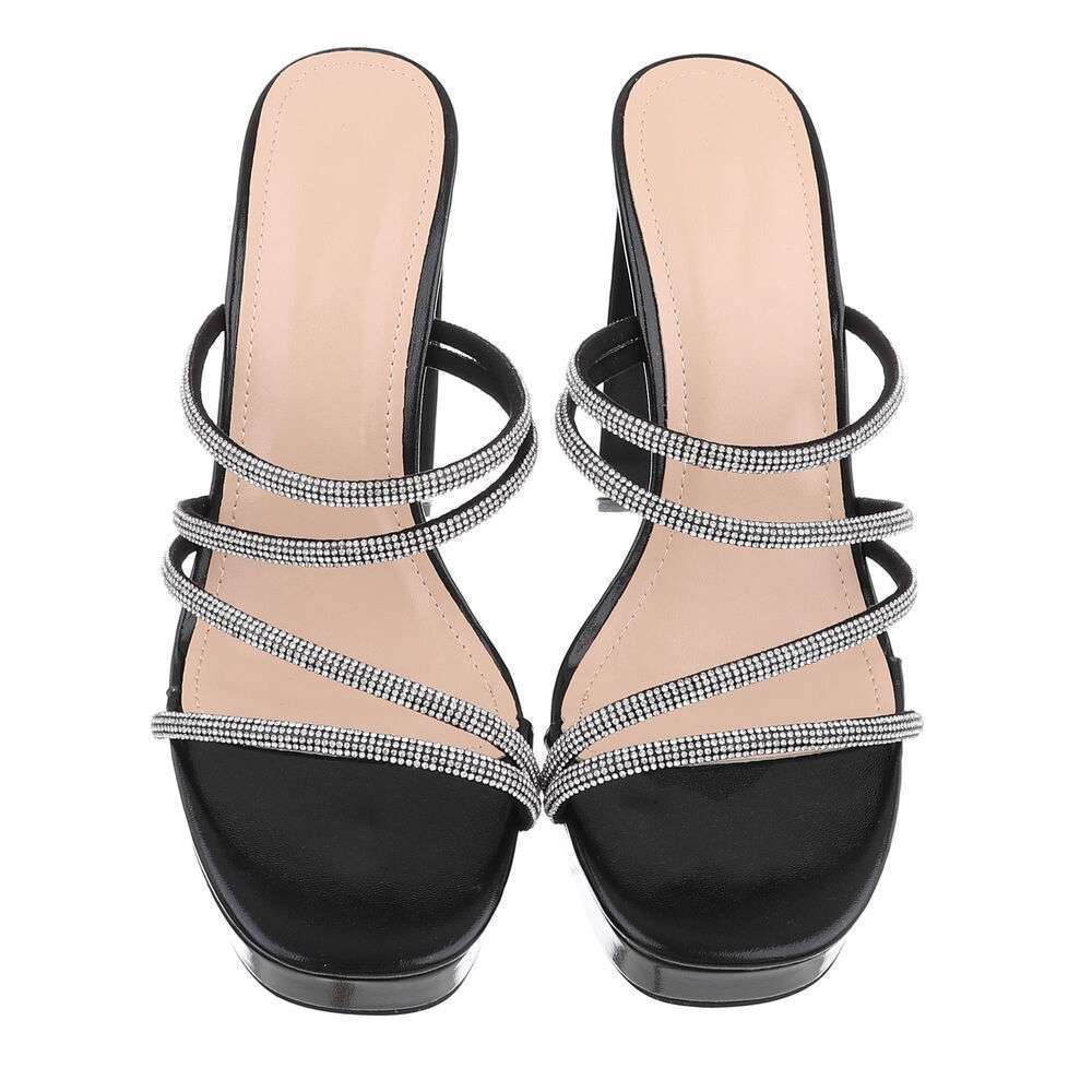 Sandali neri tacco 12 cm - codice 4124