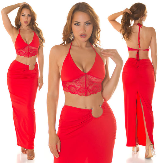 Top corto con pizzo 0000BH210731