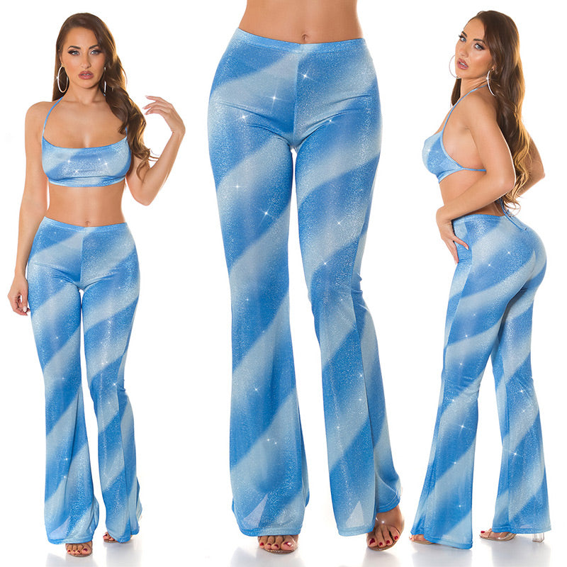 Pantaloni con glitter 0000H008