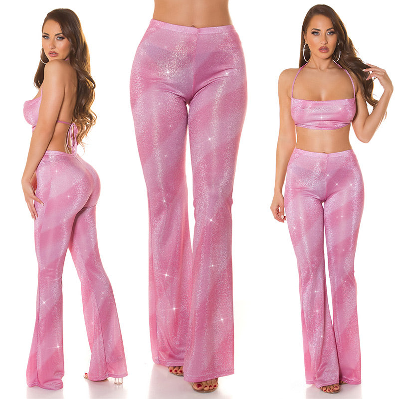 Pantaloni con glitter 0000H008