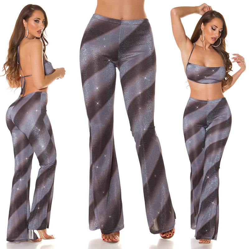 Pantaloni con glitter 0000H008