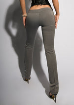 Pantaloni con pailettes grigio 0000ISFLMR017