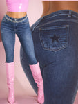 Jeans con stampa stella 0000J1260 - cintura esclusa
