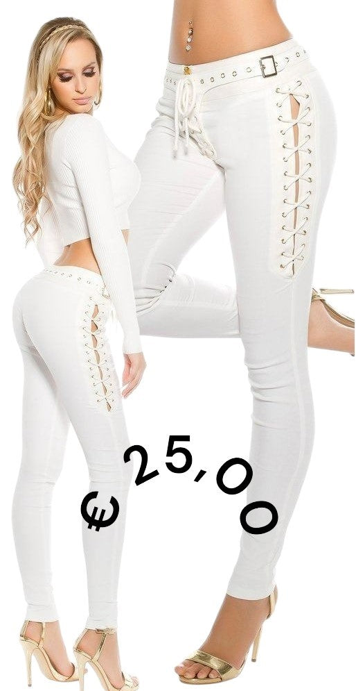 PROMO Pantaloni bianchi codice 0000LE18981 - taglia XL