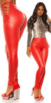 Leggins rossi con allacciatura 0000LE20101