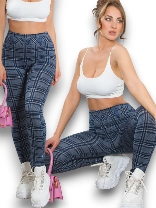 Leggins fantasia quadri 0000LG-03K