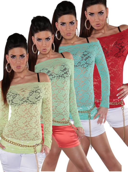 Maglia in pizzo 0000S8771 cintura esclusa