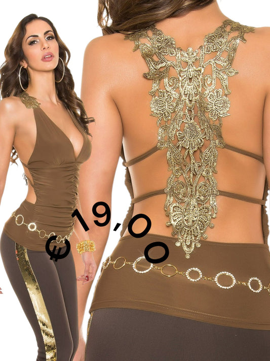 PROMO Top marrone 0000T33192