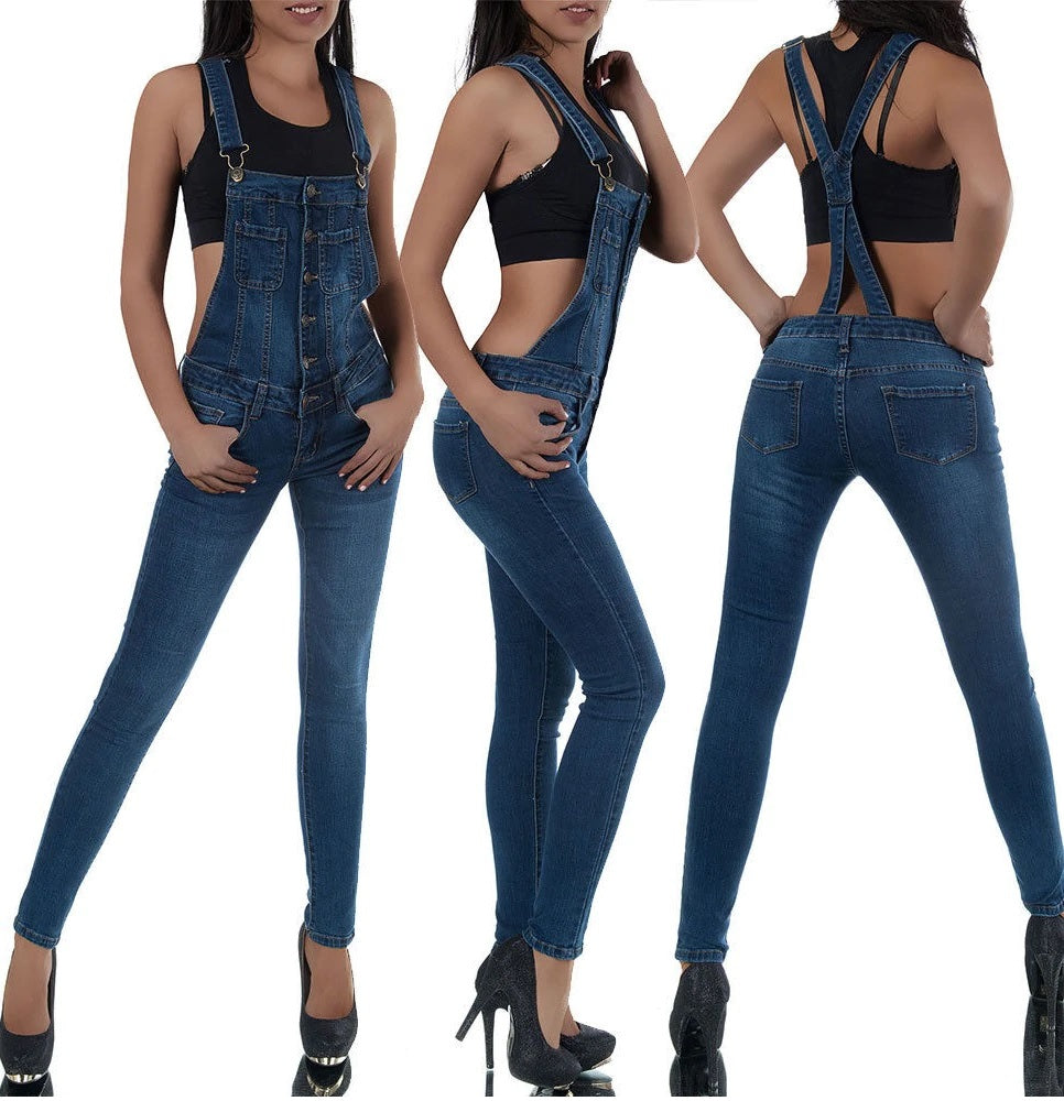 Salopette di jeans 9169 - taglia XS-XL