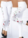Jeans elastico biancho 9409 - taglia M
