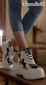 Sneakers con suola 5 cm - codice BL1530