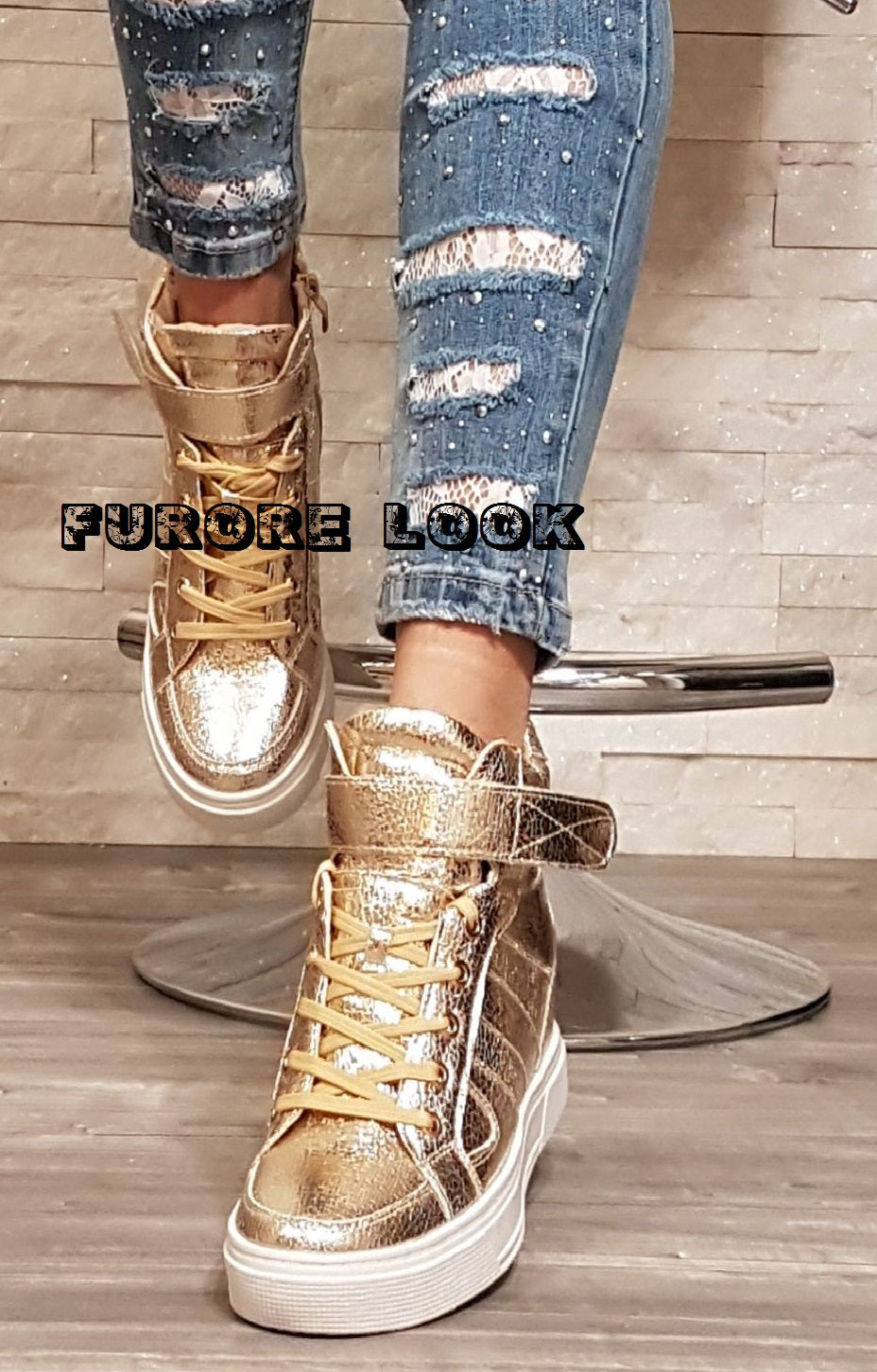 Sneakers oro F117 - numero 38