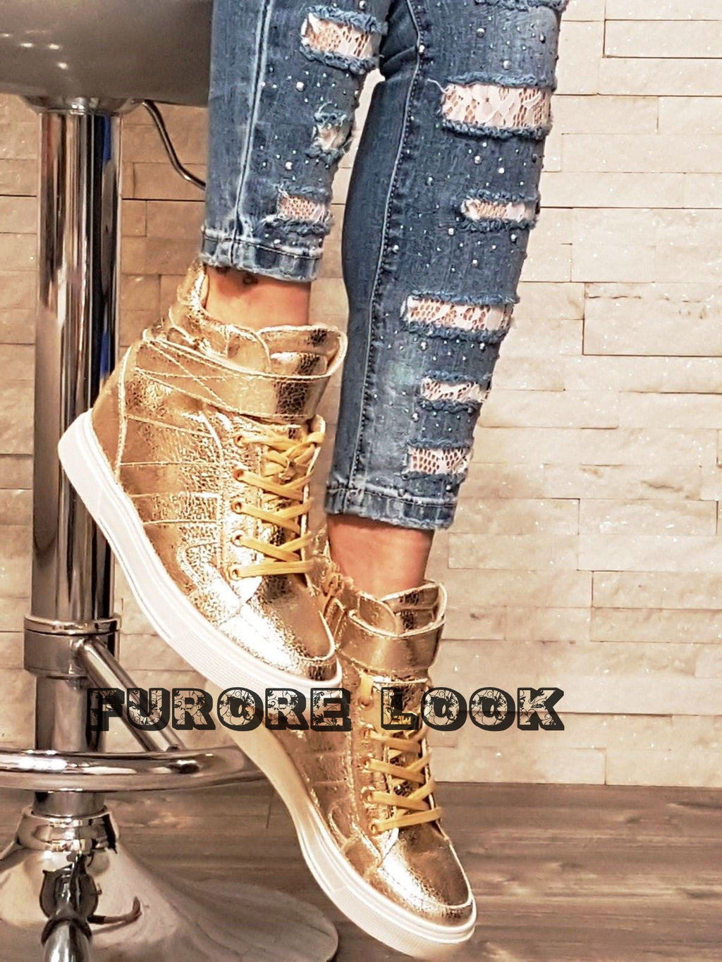Sneakers oro F117 - numero 38
