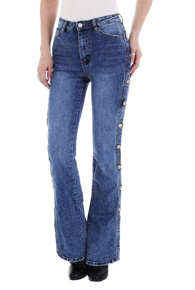 Jeans a vita alta J-T218-1