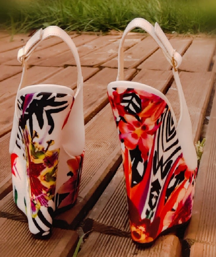 Numero 35-37- Made in Italy - Zeppe 15 cm Modello Cassandra