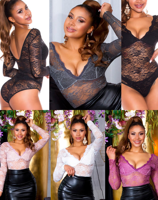 Body top in pizzo 0000B0811