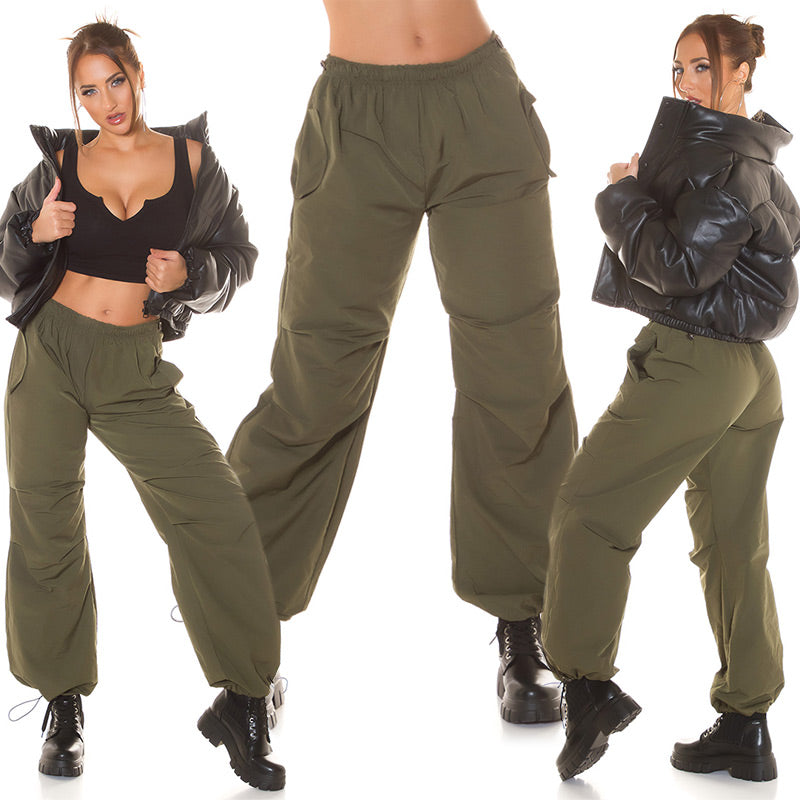 Pantaloni moda hip-pop verdi 0000H02304