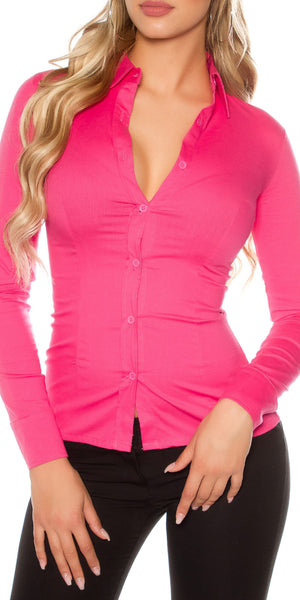 Camicia rosa con lacci 0000ISF21301