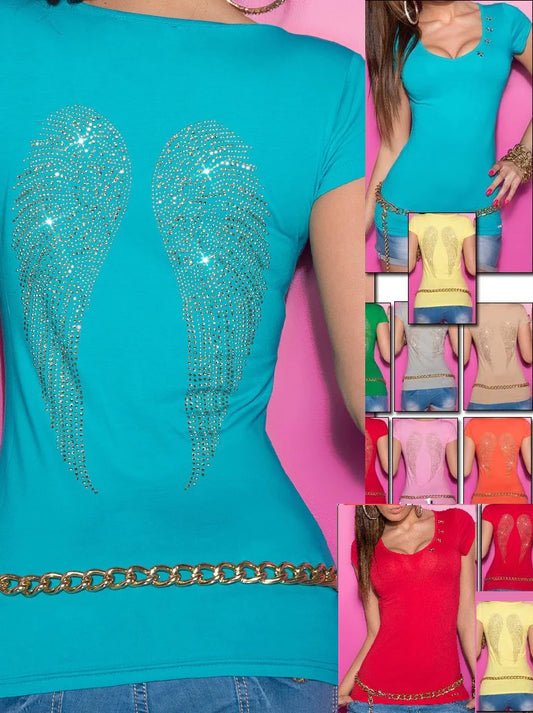 T-shirt con glitter 0000ISF7009