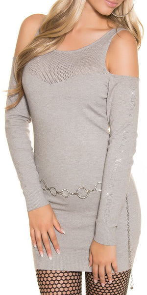 Abito in maglia fine 0000KO-1548 - cintura esclusa